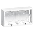 LEGRAND - Mosaic Aufputz-Gehäuse 2X2-modulig horizontal Farbe: Ultraweiß