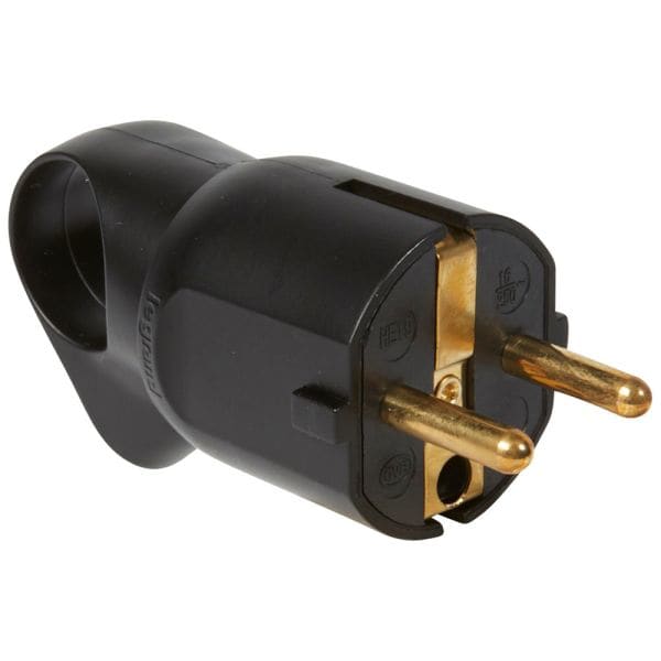 LEGRAND - Stecker mit Abzug Farbe: Schwarz