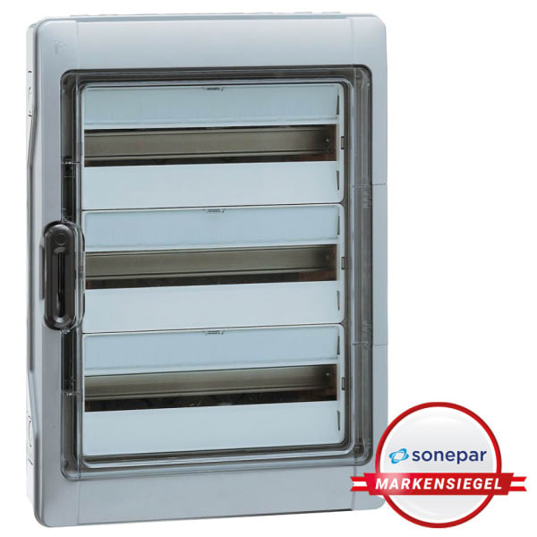 LEGRAND - MS! Feuchtraumverteiler Plexo³, Aufputz, IP65-IK09, 3-reihig, 36 Module