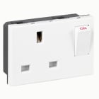 LEGRAND - Mosaic Steckdose britischer Standard 3 modulig mit Schraubklemmen