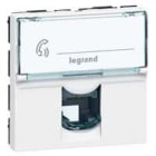 LEGRAND - Mosaic Telefondose 1-fach RJ11 2-modulig. Farbe Ultraweiß