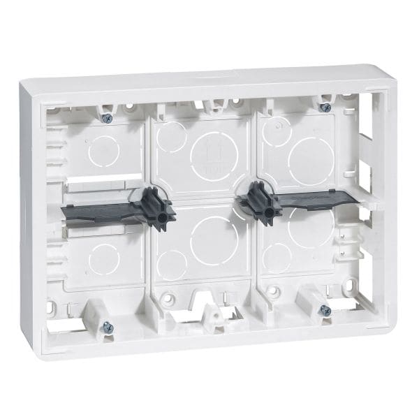 LEGRAND - Mosaic Aufputz-Gehäuse 2X3X2-modulig Farbe: Ultraweiß