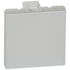 LEGRAND - Mosaic Blindabdeckung 2-modulig Farbe: Aluminium
