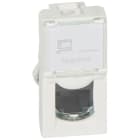 LEGRAND - Datendose 1xRJ45 ungeschirmt für MOSAIC, Kategorie 5 UTP, 1 Modul, Farbe: weiß