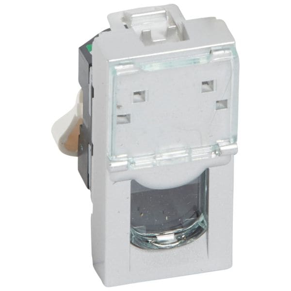 LEGRAND - Mosaic Datendose Cat5e UTP 1-modulig Alu