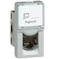 LEGRAND - Mosaic Datendose Cat6A STP 1-modulig Alu