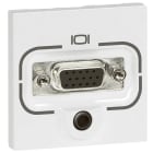 LEGRAND - HD 15 + Jack 3,5 mm Anschlusseinheit (SK), Anschluss mittels Schraubklemmen