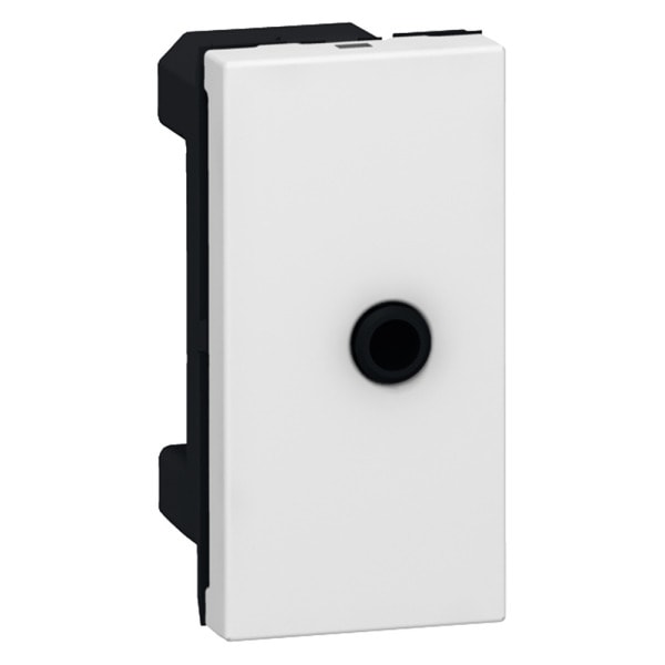 LEGRAND - Jack 3,5 mm Anschlussdose (SK), Schraubklemmenanschluss 1 mm². Farbe: weiß