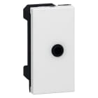 LEGRAND - Jack 3,5 mm Anschlussdose (SK), Schraubklemmenanschluss 1 mm². Farbe: weiß