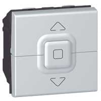 LEGRAND - Mosaic Jalousie-Schalter 2-modulig Farbe: Aluminium