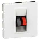 LEGRAND - Mosaic Hi-Fi-Anschlusseinheit 1-fach . 2-modulig Farbe: Ultraweiß