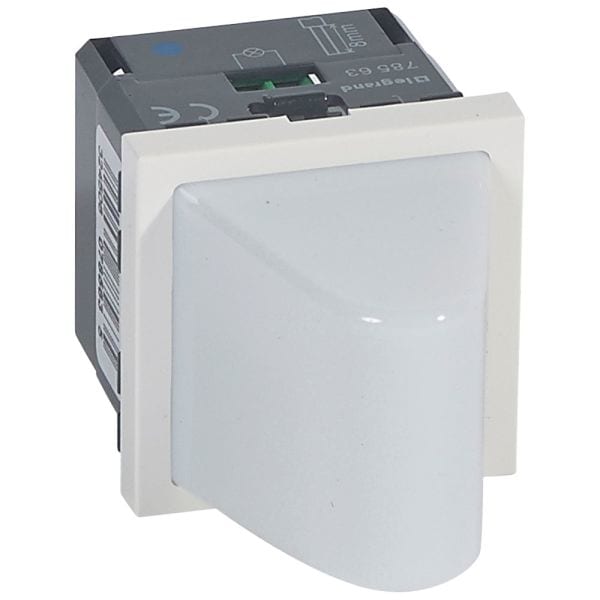 LEGRAND - Info-Lichtsignal  MOSAIC mit Abdeckung Blau, 12/24 VAC/DC, 2-modulige