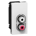 LEGRAND - Mosaic RCA Farbe: Rot/ws ''Audio'' 1-modulig Farbe: Ultraweiß