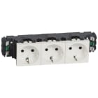 LEGRAND - Schuko-Steckdosen, 3-fach (6 Module), Farbe: weiß (RAL 9003)