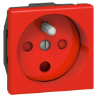 LEGRAND - Mosaic Steckdose französisch codiert 2-modulig Farbe: Rot