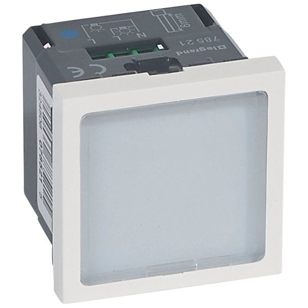 LEGRAND - Mosaic Signal 230V LEDbl 2-modulig Farbe: Ultraweiß