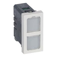 LEGRAND - Mosaic Signal 2-fach 12-24V 1-Md Farbe: Ultraweiß