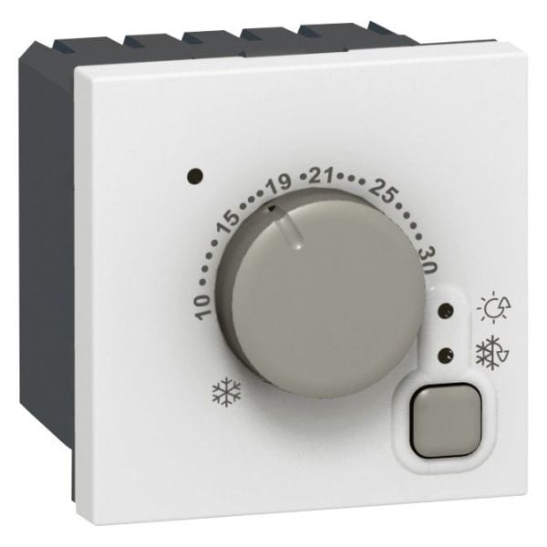 LEGRAND - Mosaic Thermostat 2-modulig  Farbe: Ultraweiß