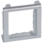 LEGRAND - Mosaic Tragring Panel 2-modulig Farbe: Aluminium