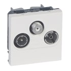 LEGRAND - Mosaic TV/R/SAT-Dose 2-modulig Farbe: Aluminium