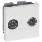 LEGRAND - TV/Radi-Durchgangsdose, Farbe: weiß
