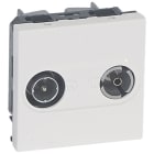 LEGRAND - Mosaic TV/R-Enddose 2-modulig Farbe: Ultraweiß