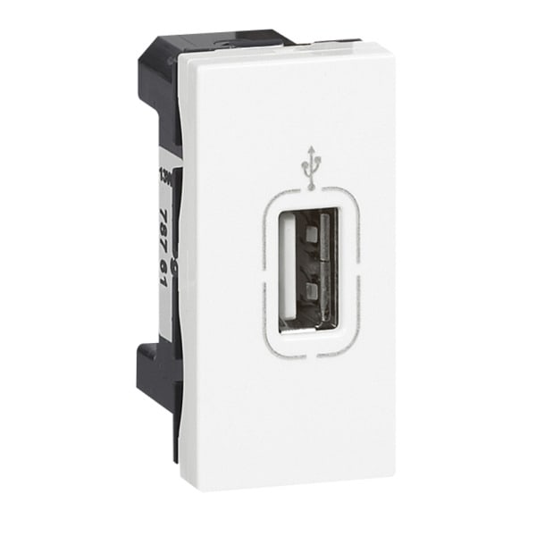 LEGRAND - Mosaic USB-Anschlusseinheit 1-modulig Farbe: Ultraweiß
