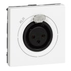 LEGRAND - XLR 3-polige Anschlusseinheit (SK), Schraubklemmenanschluss 1 mm² . Farbe: weiß