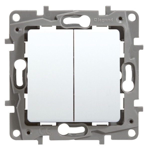 LEGRAND - Serien-/Doppelwechselschalter (SL), 10 AX -250 V~, Ultraweiß