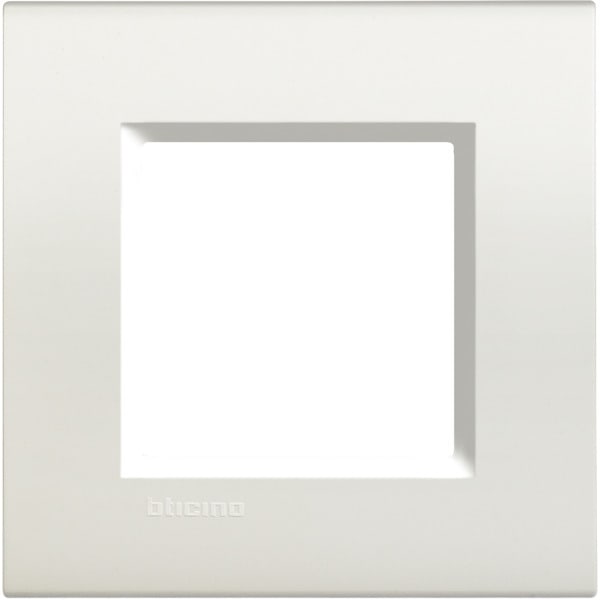 BTICINO - Abdeckrahmen LIVINGLIGHT: 1-fach, 2 Module, Farbe: Weiß