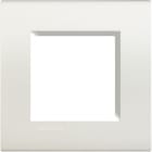 BTICINO - Abdeckrahmen LIVINGLIGHT: 1-fach, 2 Module, Farbe: Weiß