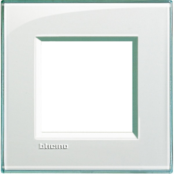 BTICINO - Abdeckrahmen LIVINGLIGHT: 1-fach, 2 Module, Farbe: Aquamarin