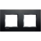 BTICINO - Abdeckrahmen LIVINGLIGHT: 2-fach, 2 + 2 Module, Farbe: Anthrazit