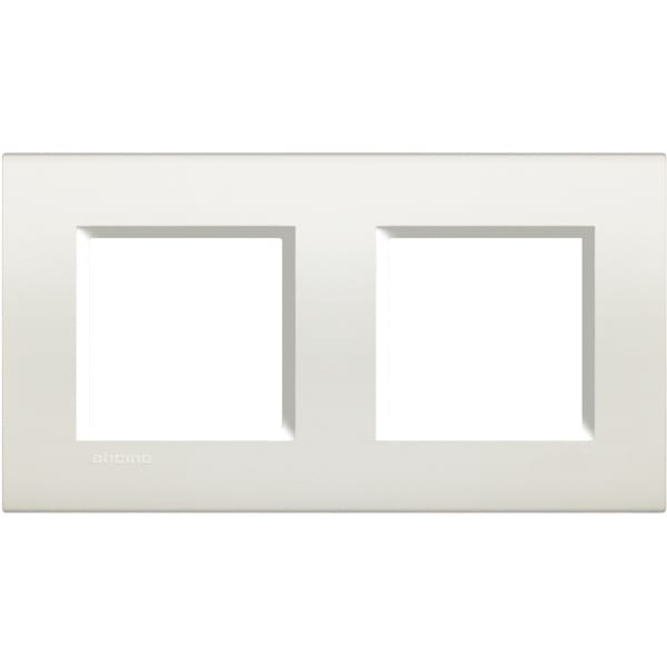 BTICINO - Abdeckrahmen LIVINGLIGHT: 2-fach, 2 + 2 Module, Farbe: Weiß