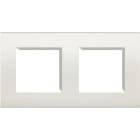 BTICINO - Abdeckrahmen LIVINGLIGHT: 2-fach, 2 + 2 Module, Farbe: Weiß