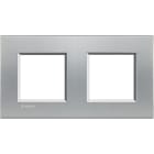 BTICINO - Abdeckrahmen LIVINGLIGHT: 2-fach, 2 + 2 Module, Farbe: Tech