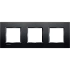 BTICINO - Abdeckrahmen LIVINGLIGHT: 3-fach, 2 + 2 + 2 Module, Farbe: Anthrazit