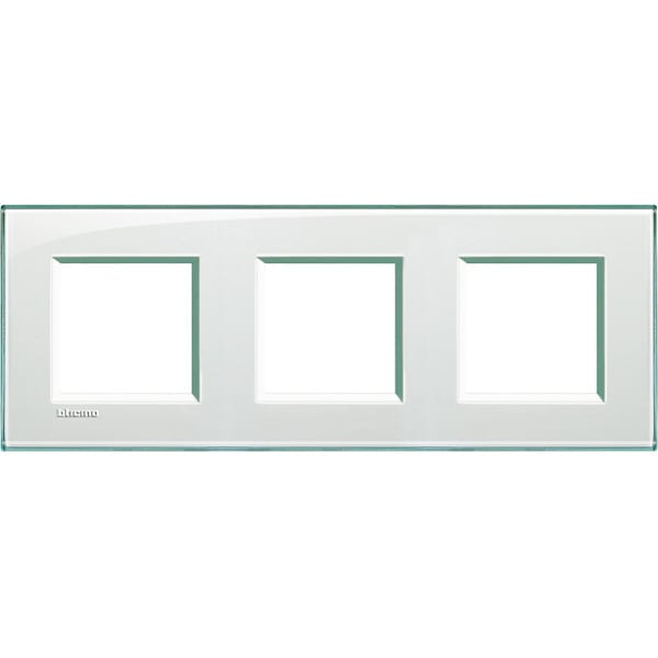 BTICINO - Abdeckrahmen LIVINGLIGHT: 3-fach, 2 + 2 + 2 Module, Farbe: Aquamarin