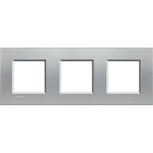 BTICINO - Abdeckrahmen LIVINGLIGHT: 3-fach, 2 + 2 + 2 Module, Farbe: Tech