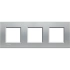 BTICINO - Abdeckrahmen LIVINGLIGHT: 3-fach, 2 + 2 + 2 Module, Farbe: Tech