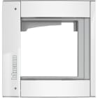 BTICINO - Abdeckrahmen + Modulträger 1 Modul, Türstation SFERA Aluminium, Farbe: Allwhite