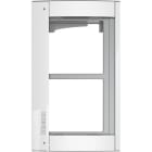 BTICINO - Abdeckrahmen + Modulträger 2 Module, Türstation SFERA Aluminium, Farbe: Allwhite