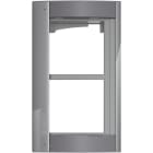 BTICINO - Abdeckrahmen + Modulträger 2 Module, Türstation SFERA Aluminium, Farbe Allstreet