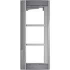 BTICINO - Abdeckrahmen + Modulträger 3 Module, Türstation SFERA Aluminium, Farbe Allstreet