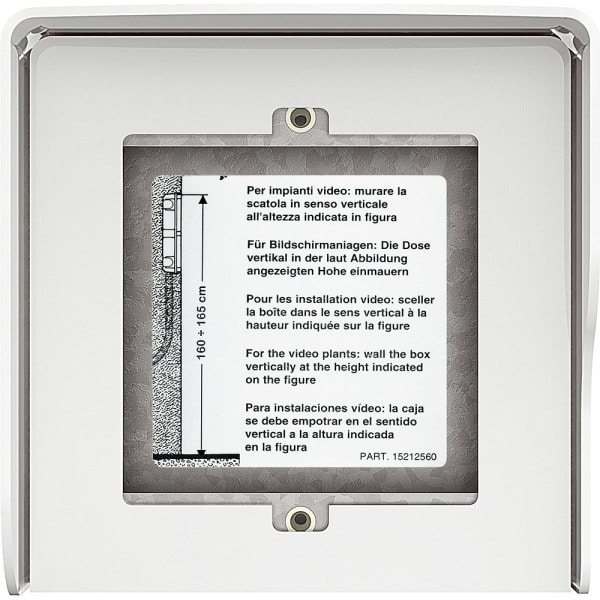 BTICINO - 1-moduliger Aufputzkasten, 1-reihig, Farbe: Allwhite