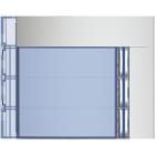 BTICINO - Abdeckung für Ruftastenmodule von SFERA Aluminium, 3 Ruftasten, Farbe: Allmetal