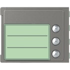 BTICINO - Frontblende Ruftastmodul 3Rt Robur