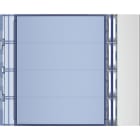 BTICINO - Abdeckung für Ruftastenmodule von SFERA Aluminium, 4 Ruftasten,  Farbe: Allmetal