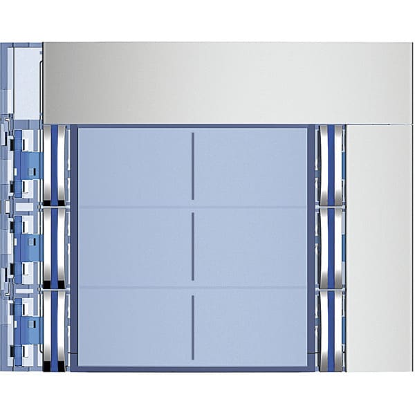 BTICINO - Frontblende Ruftastmodul 6Rt-D Allmetall