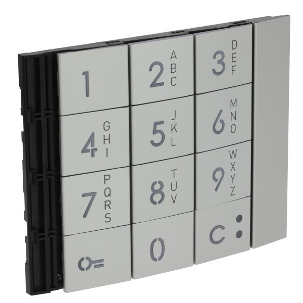 BTICINO - Frontblende Zehnertastatur Allmetall
